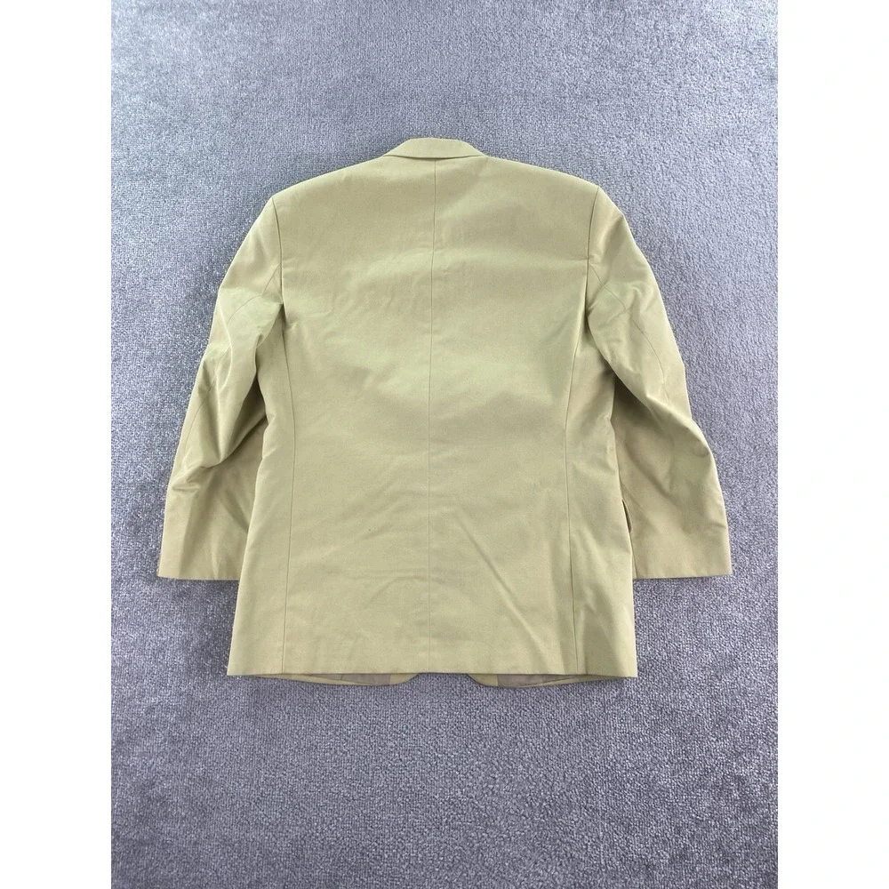 Alexandre Of England Suit 42 S Beige Trevira Cotton Designer Jacket Pants 32x25
